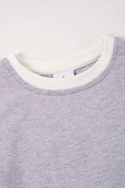 Fresh Prince Light Grey Drawstring Toddler Boy T-shirt and Short Set