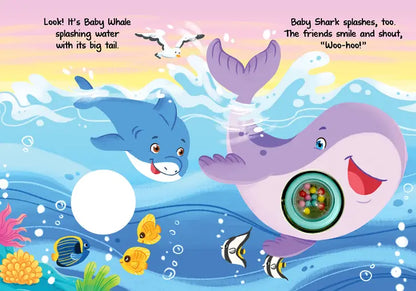 Baby Shark's Big Day - Interactive Sensory Board Book with Spinning Rattle