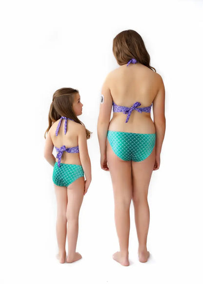 Ariel Inspired Magical Mermaid Toddler Bikini Set