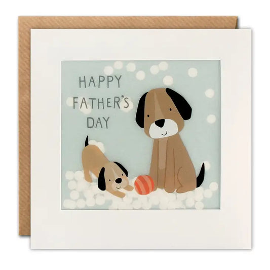 Father’s Day Dogs Paper Confetti Greetings Card