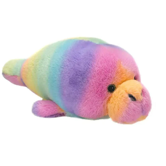 Rainbow Sherbet Manatee Stuffed Animal - 16"