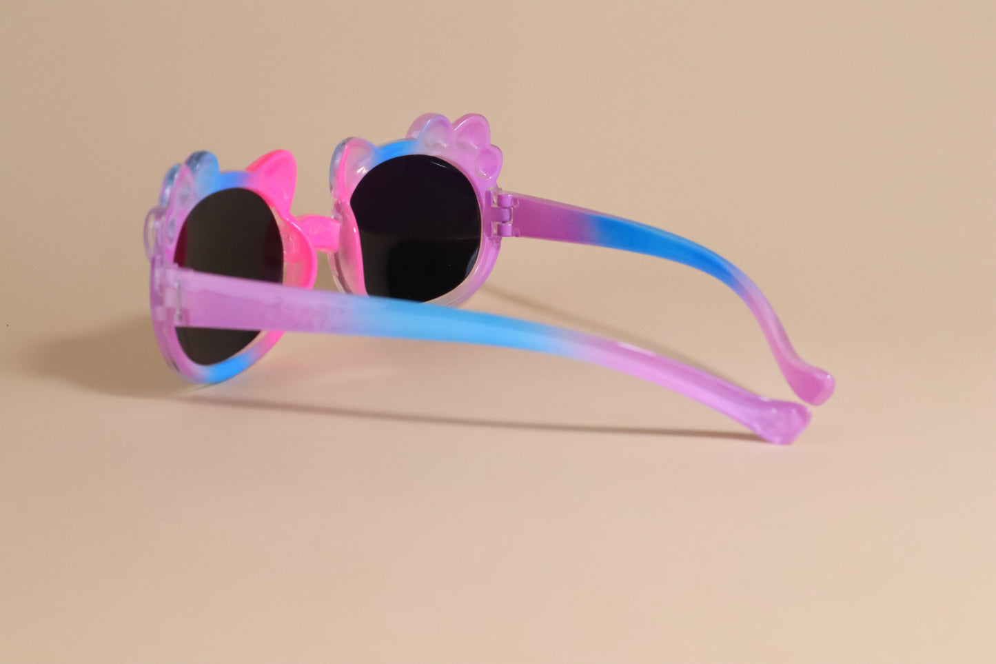 Kitty Purple Tie Dye Toddler Kids Sunglasses