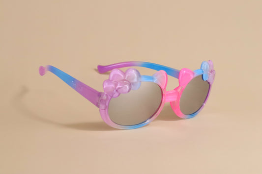 Kitty Purple Tie Dye Toddler Kids Sunglasses