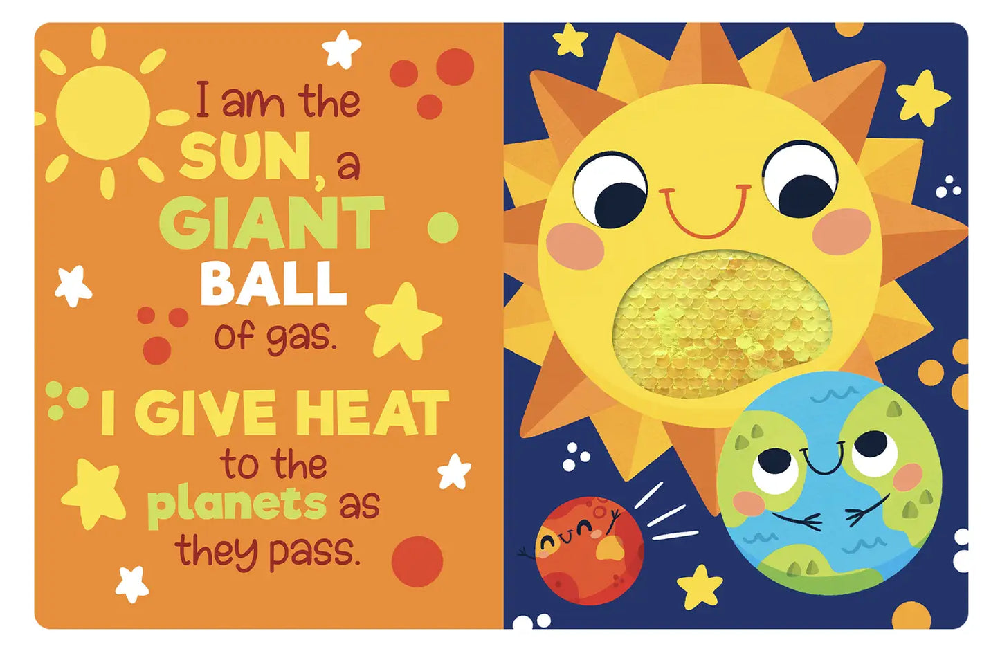 Our Solar System- Children's Sensory Board Book with Touch and Feel Trails