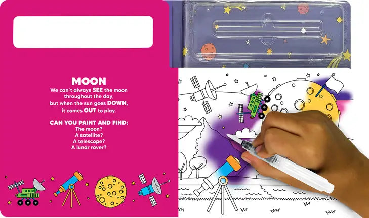 Paint and Find Outer Space - Children's Water Color Book
