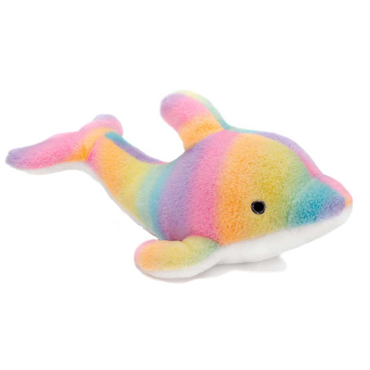 Rainbow Sherbet Dolphin Stuffed Animal- 6"