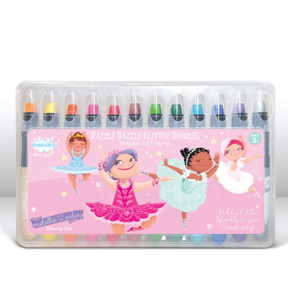Glitter Ballerina Set regalo da colorare cancellabile a secco