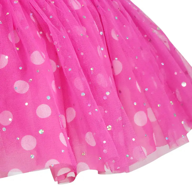 Bright Pink Polka Dot Disney Junior Minnie Toddler Tutu