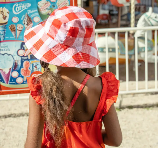 Sweet Cherry Reversible Bucket Hat for Toddlers 3-6 years