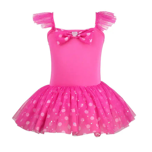 Bright Pink Polka Dot Disney Junior Minnie Toddler Tutu