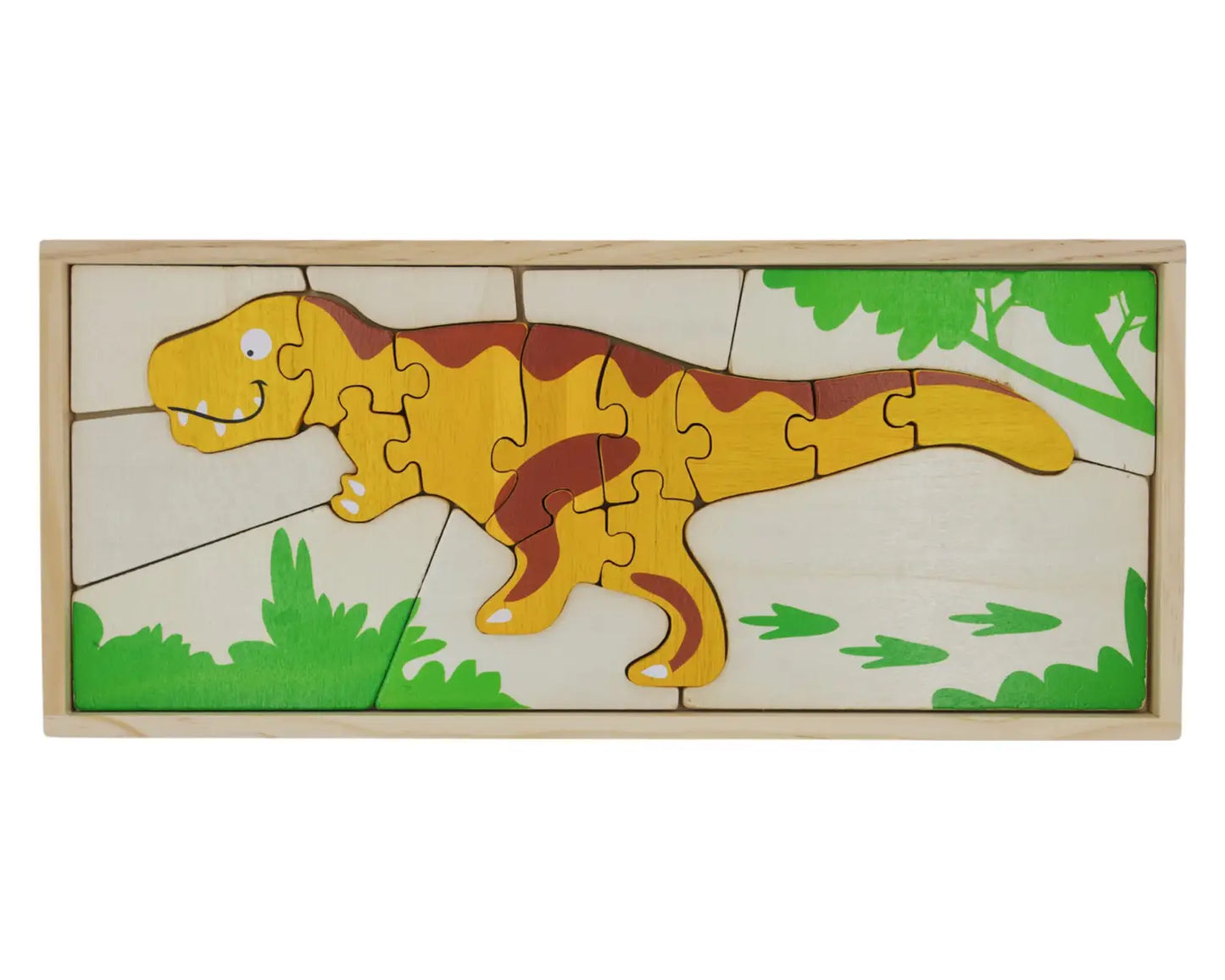 T-Rex Skeleton Double Sided Dinosaur Puzzle