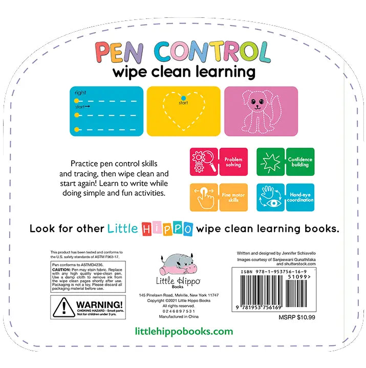 Write & Wipe Pen Control Learning Book