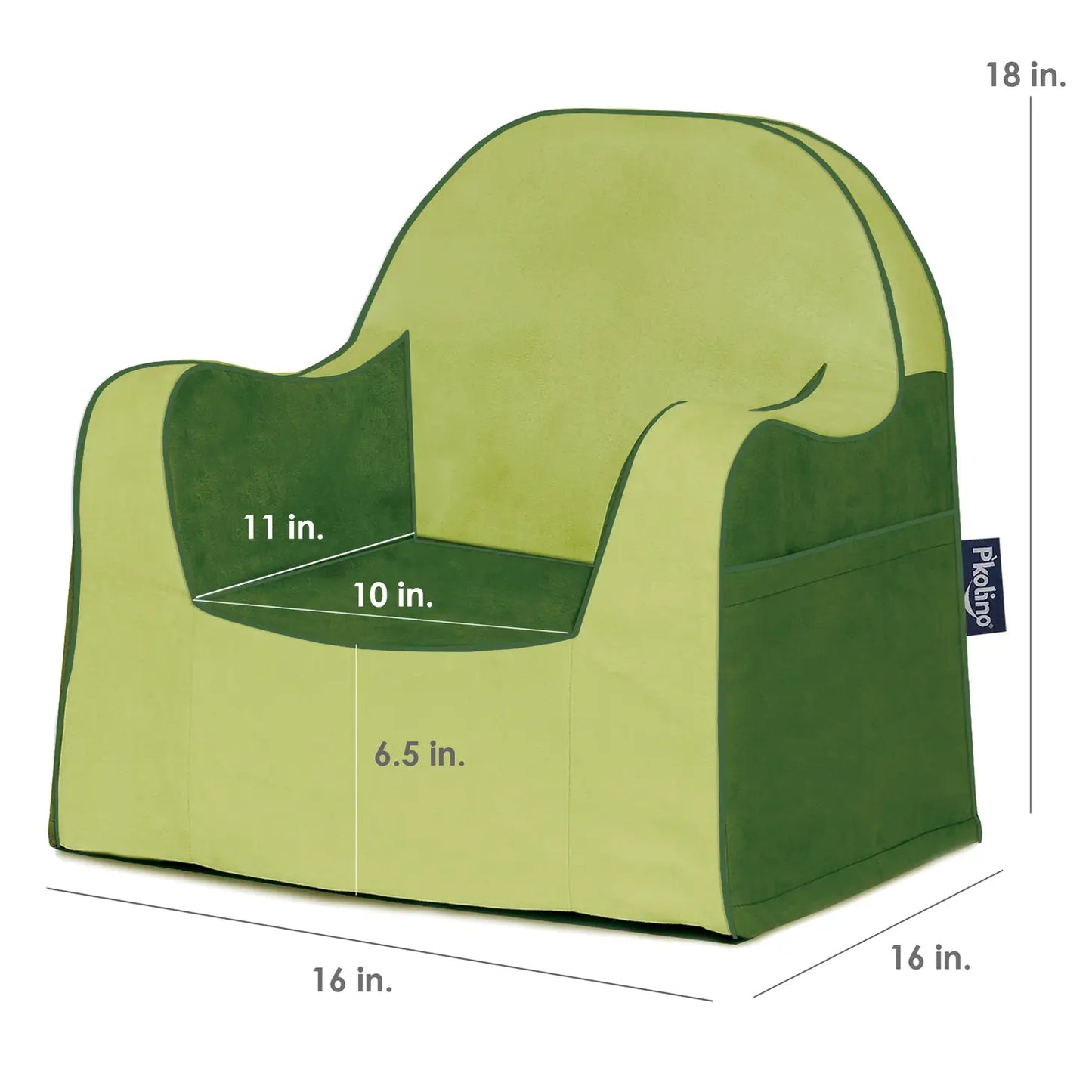 Two Tone Green Little Reader Chair