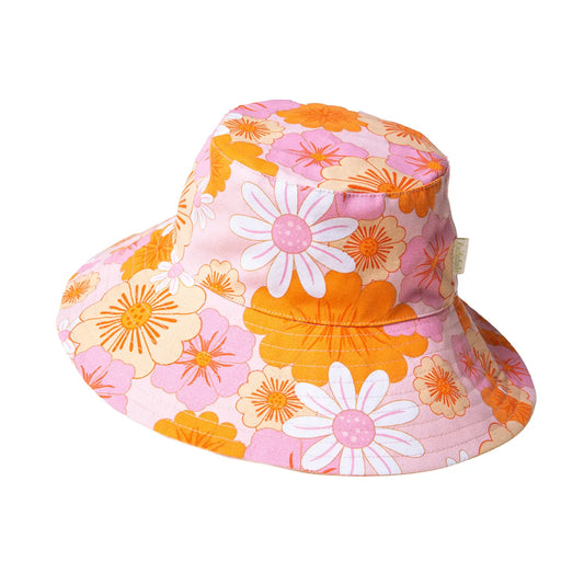 Boho Vibes Reversible Bucket Hat for Toddlers 3-6 years