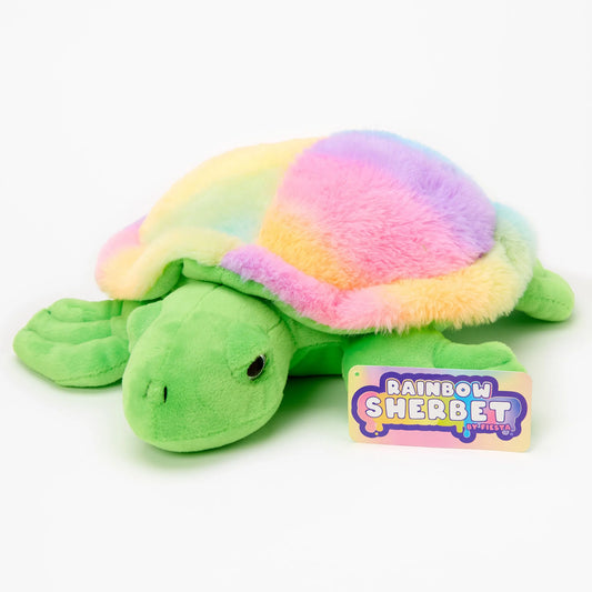 Rainbow Sherbet Sea Turtle Stuffed Animal- 6"